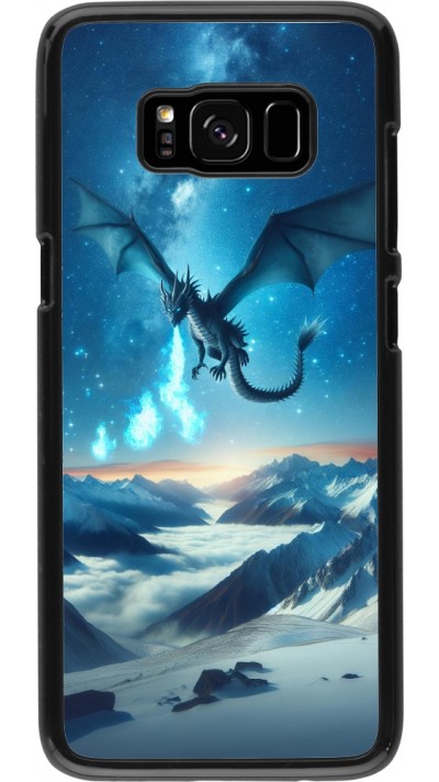 Samsung Galaxy S8 Case Hülle - Drache nächtliche Berg