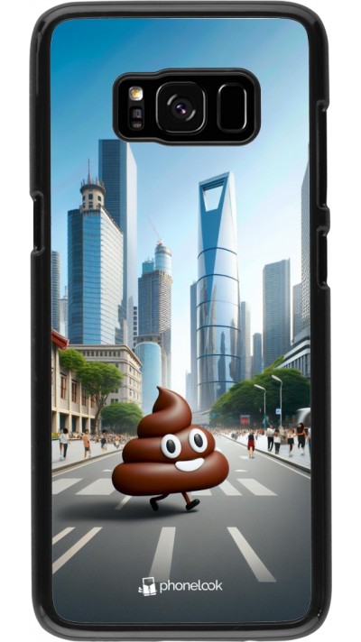 Samsung Galaxy S8 Case Hülle - Kackhaufen Emoji Spaziergang