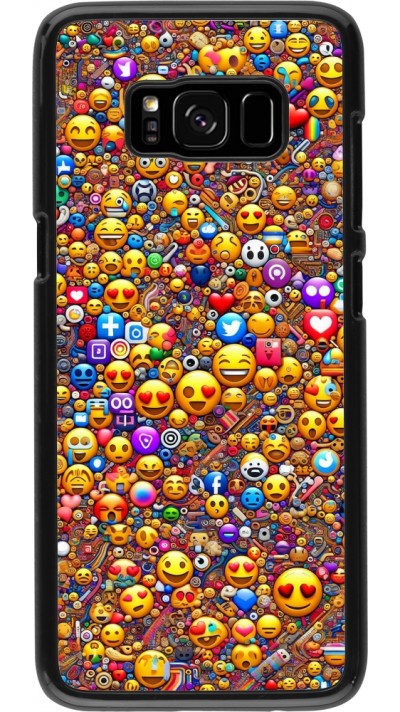 Samsung Galaxy S8 Case Hülle - Emoji gemischt