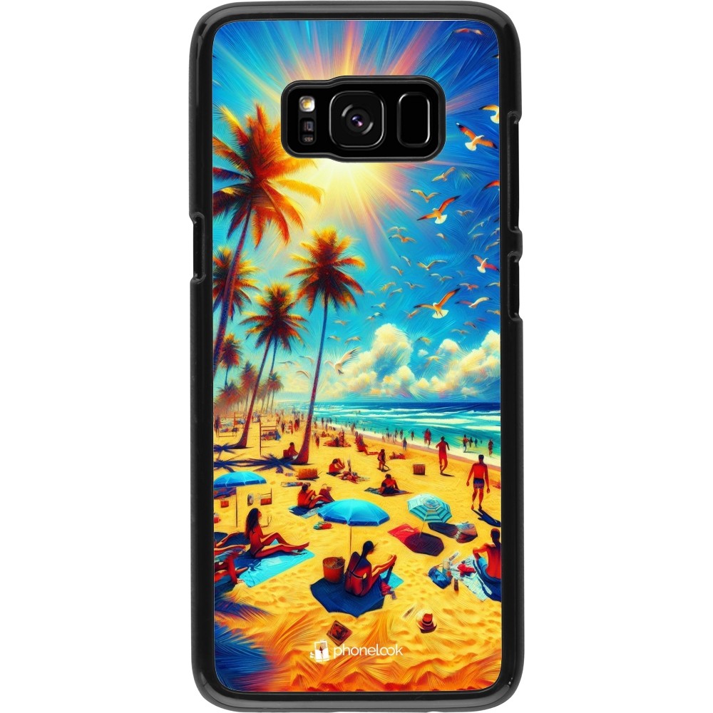 Samsung Galaxy S8 Case Hülle - Sommer Paradies Farbe