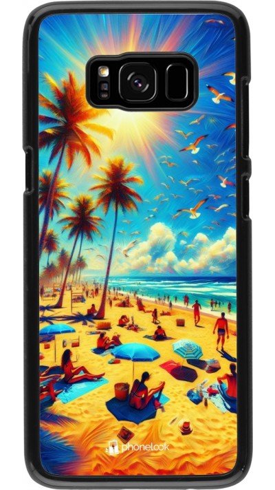 Samsung Galaxy S8 Case Hülle - Sommer Paradies Farbe