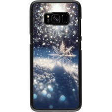 Samsung Galaxy S8 Case Hülle - Schneeflocke Solar Glanz