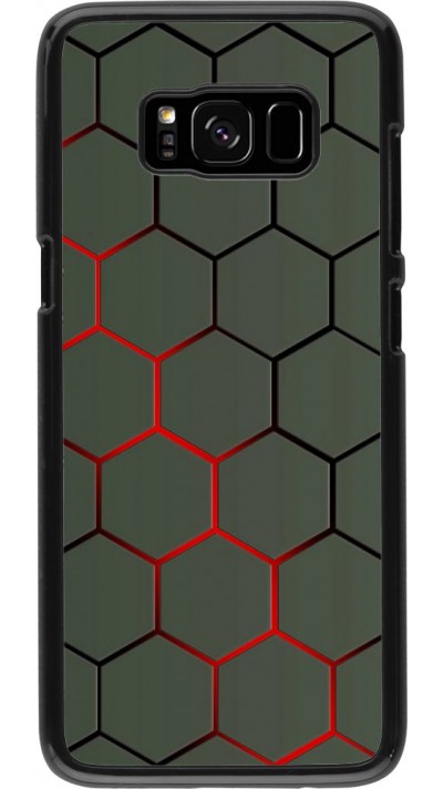 Hülle Samsung Galaxy S8 - Geometric Line red