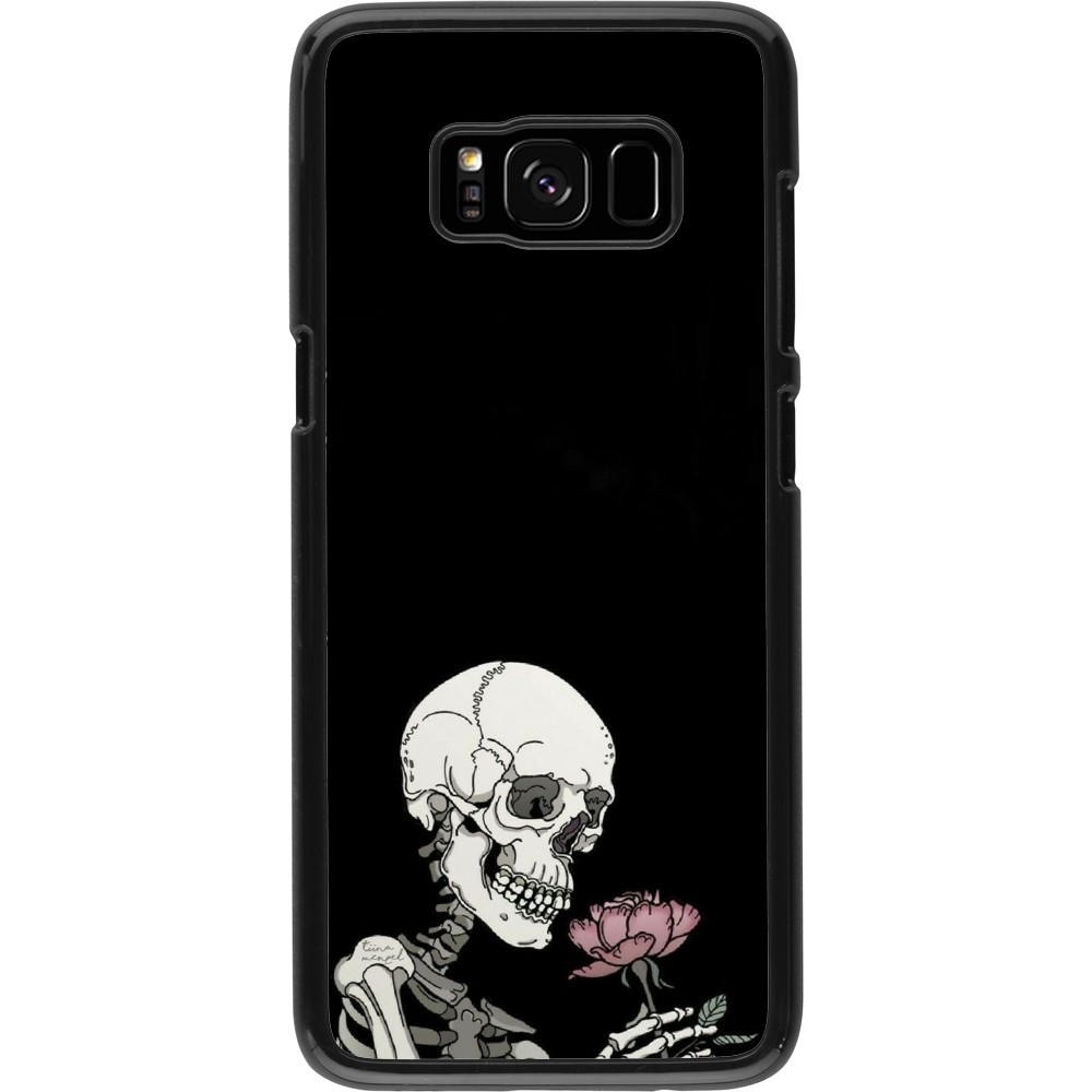 Samsung Galaxy S8 Case Hülle - Halloween 2023 rose and skeleton