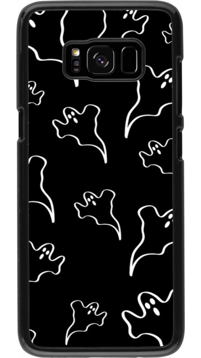 Samsung Galaxy S8 Case Hülle - Halloween 2024 black and white ghosts