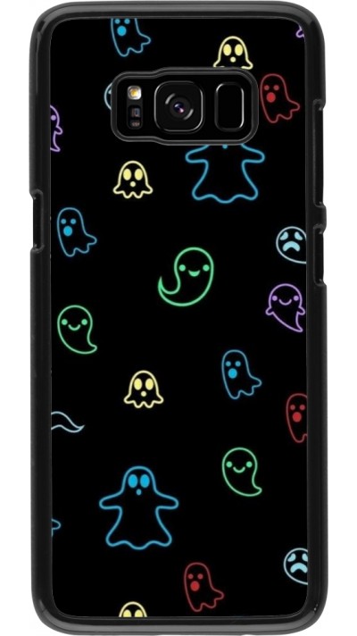 Samsung Galaxy S8 Case Hülle - Halloween 2024 colorful ghosts