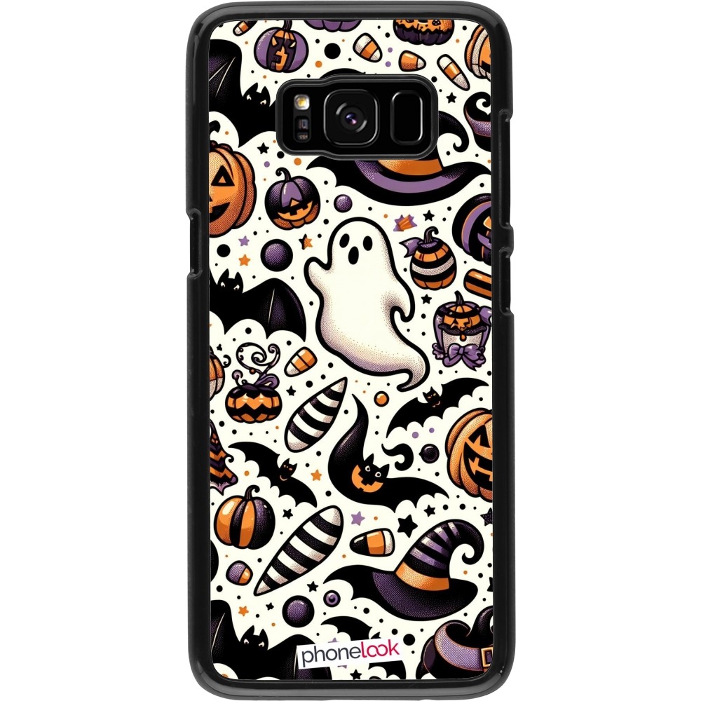 Samsung Galaxy S8 Case Hülle - Halloween 2024 Niedliches Muster