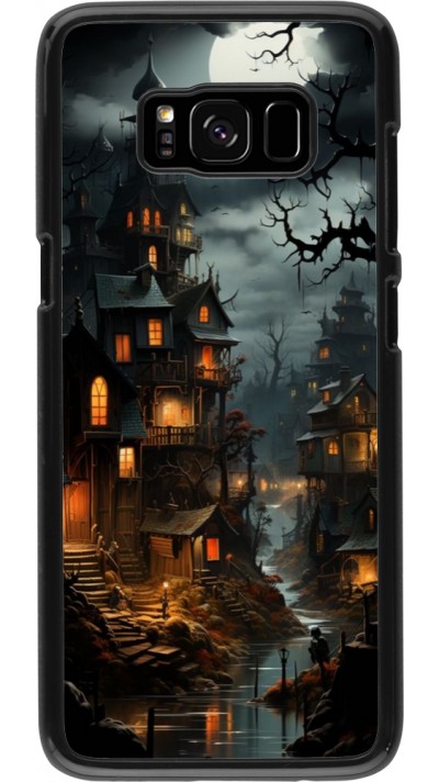 Samsung Galaxy S8 Case Hülle - Halloween 2024 scary town