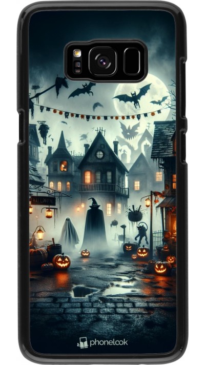 Samsung Galaxy S8 Case Hülle - Halloween Spukstadt