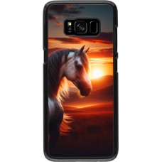 Samsung Galaxy S8 Case Hülle - Majestätischer Sonnenuntergang Pferd