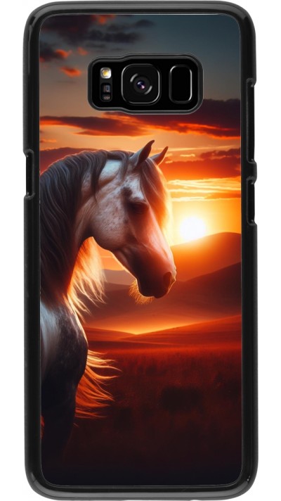 Samsung Galaxy S8 Case Hülle - Majestätischer Sonnenuntergang Pferd