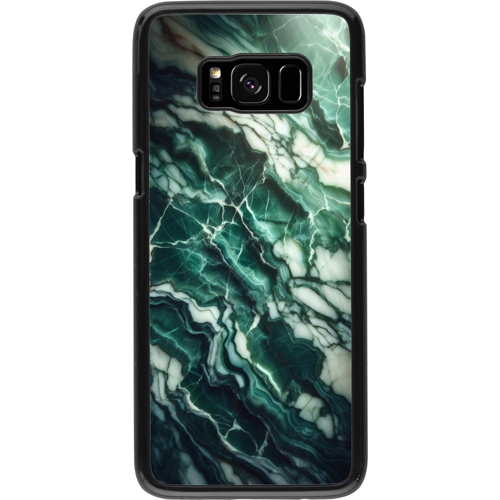 Samsung Galaxy S8 Case Hülle - Majestätischer grüner Marmor