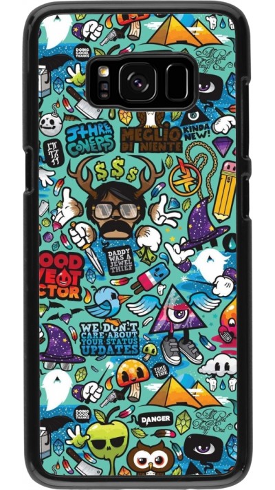 Coque Samsung Galaxy S8 - Mixed Cartoons Turquoise