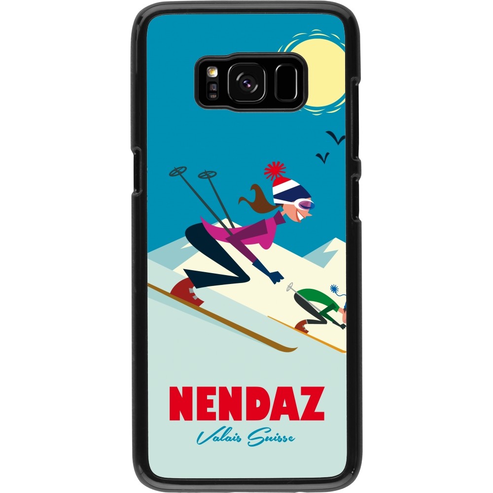 Samsung Galaxy S8 Case Hülle - Nendaz Ski Downhill