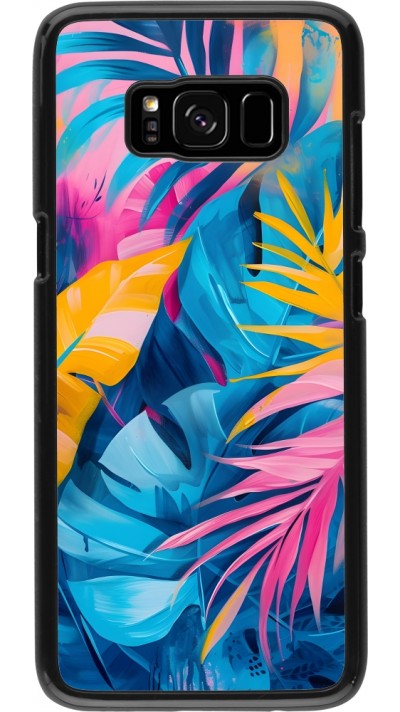 Samsung Galaxy S8 Case Hülle - Palms Blue