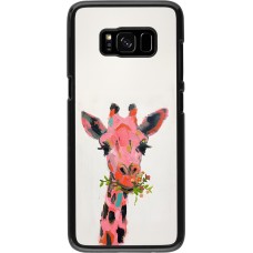 Samsung Galaxy S8 Case Hülle - Pink Girafe Paint