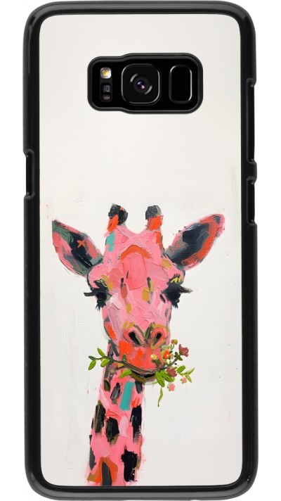 Samsung Galaxy S8 Case Hülle - Pink Girafe Paint