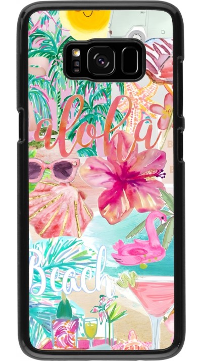 Samsung Galaxy S8 Case Hülle - Preppy Collage Aloha