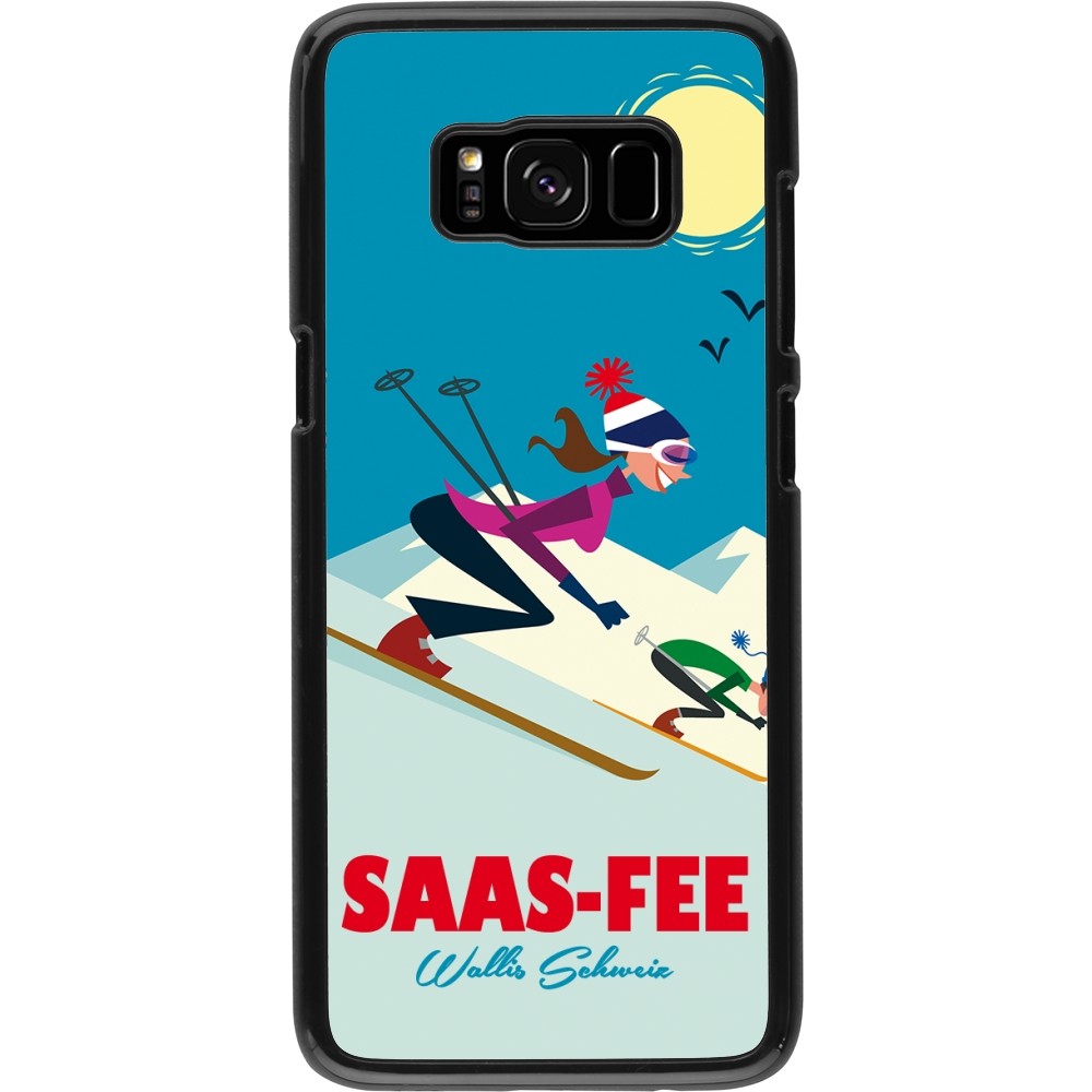 Samsung Galaxy S8 Case Hülle - Saas-Fee Ski Downhill