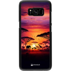 Samsung Galaxy S8 Case Hülle - Safari Sonnenuntergang Wildtiere