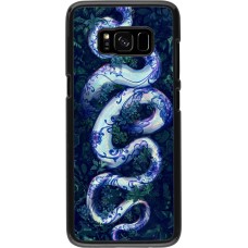 Samsung Galaxy S8 Case Hülle - Snake Blue Anaconda