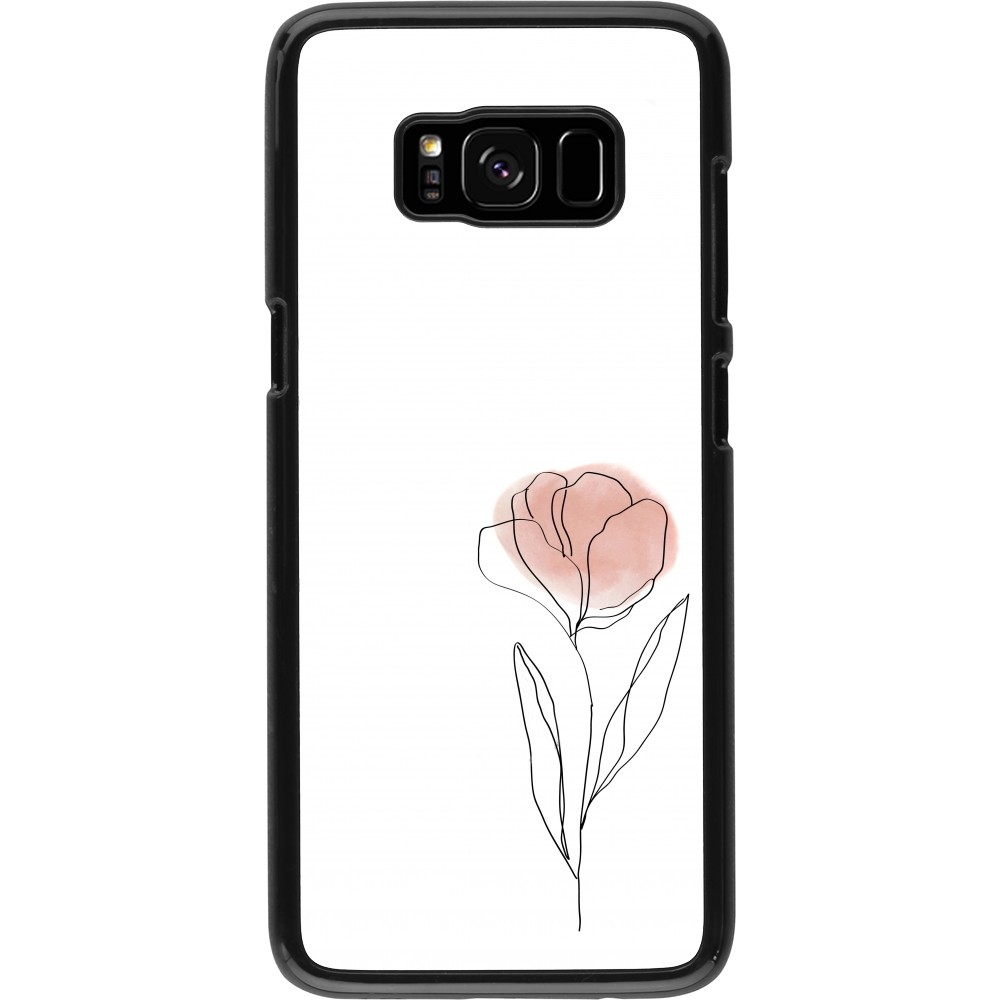 Samsung Galaxy S8 Case Hülle - Spring 23 minimalist flower