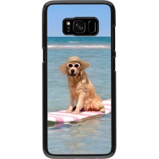 Samsung Galaxy S8 Case Hülle - Summer Dog on Paddle