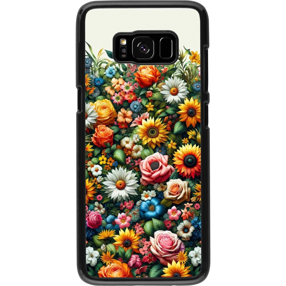 Samsung Galaxy S8 Case Hülle - Sommer Blumenmuster