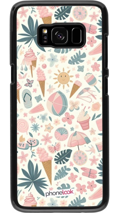 Samsung Galaxy S8 Case Hülle - Sommer Pink Muster