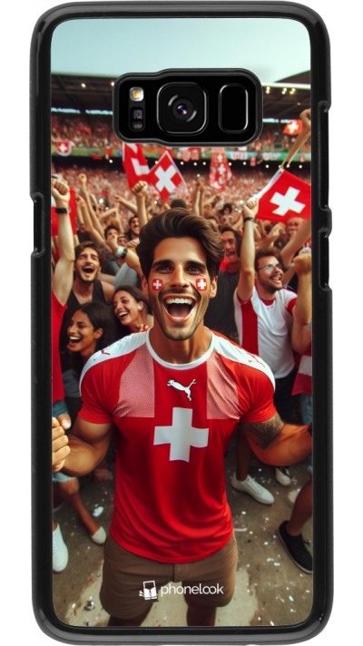 Samsung Galaxy S8 Case Hülle - Schweizer Fan Euro 2024