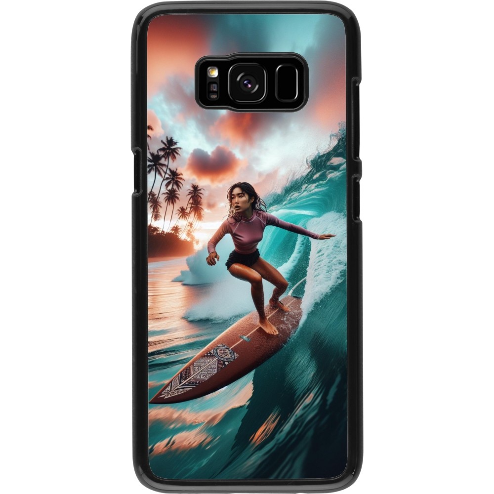 Samsung Galaxy S8 Case Hülle - Surferin aus Bali