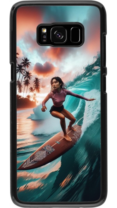 Samsung Galaxy S8 Case Hülle - Surferin aus Bali