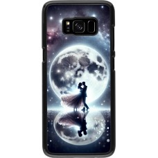 Samsung Galaxy S8 Case Hülle - Valentin 2024 Liebe unter dem Mond