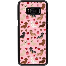 Samsung Galaxy S8 Case Hülle - Valentine 2024 puppy love