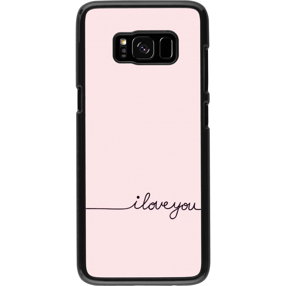 Samsung Galaxy S8 Case Hülle - Valentine 2023 i love you writing