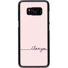 Samsung Galaxy S8 Case Hülle - Valentine 2023 i love you writing