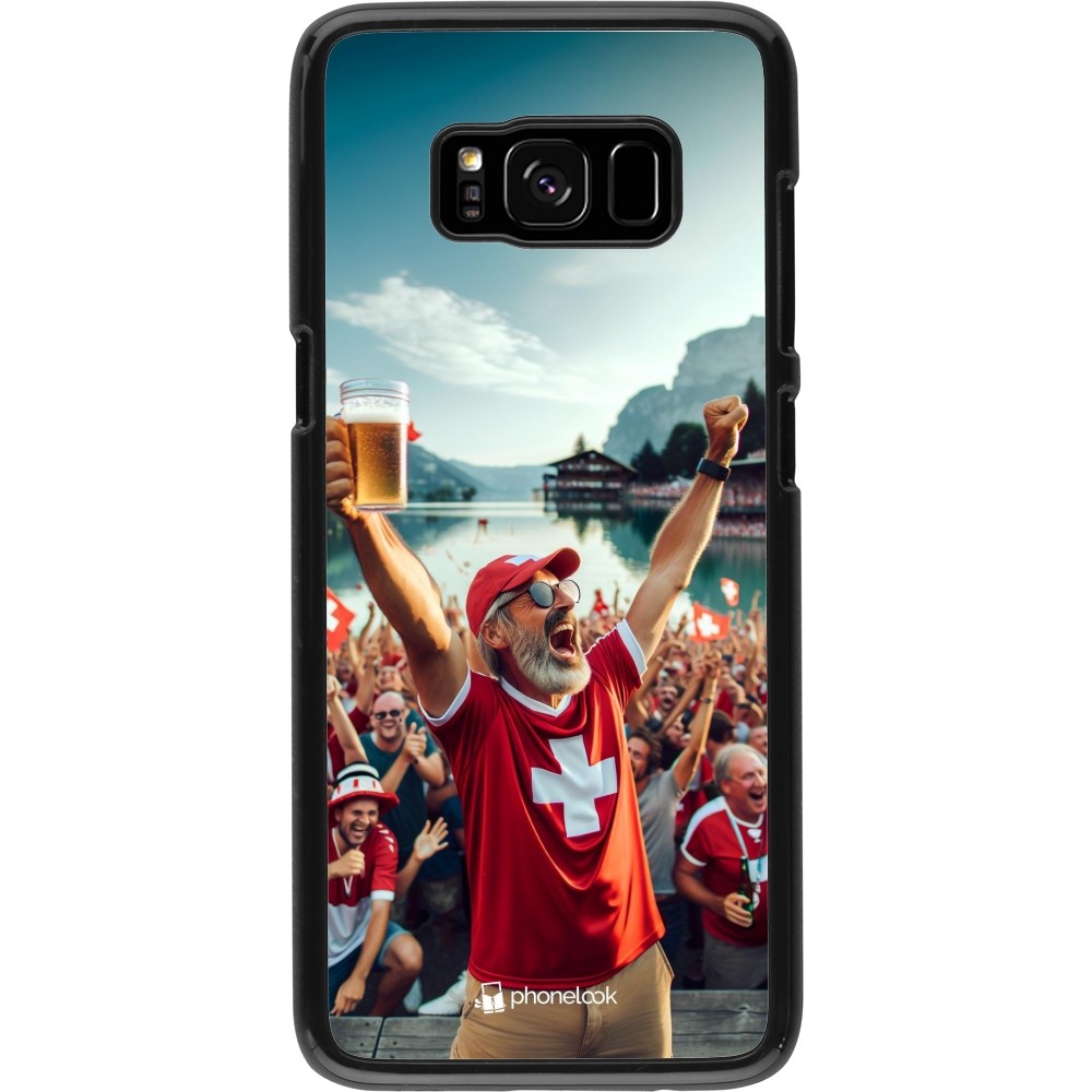 Samsung Galaxy S8 Case Hülle - Schweizer Sieg Fanzone Euro 2024