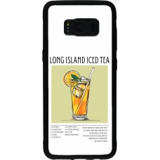 Samsung Galaxy S8 Case Hülle - Silikon schwarz Cocktail Rezept Long Island Ice Tea