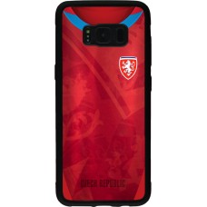 Samsung Galaxy S8 Case Hülle - Silikon schwarz Tschechische Republik personalisierbares Fussballtrikot