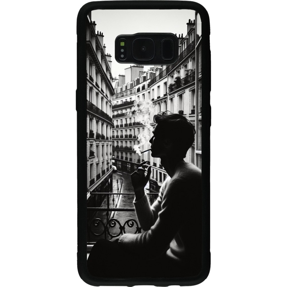 Samsung Galaxy S8 Case Hülle - Silikon schwarz Parisian Smoker