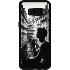 Samsung Galaxy S8 Case Hülle - Silikon schwarz Parisian Smoker