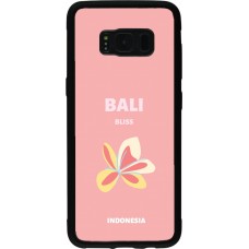 Samsung Galaxy S8 Case Hülle - Silikon schwarz Pop Summer Destination Bali