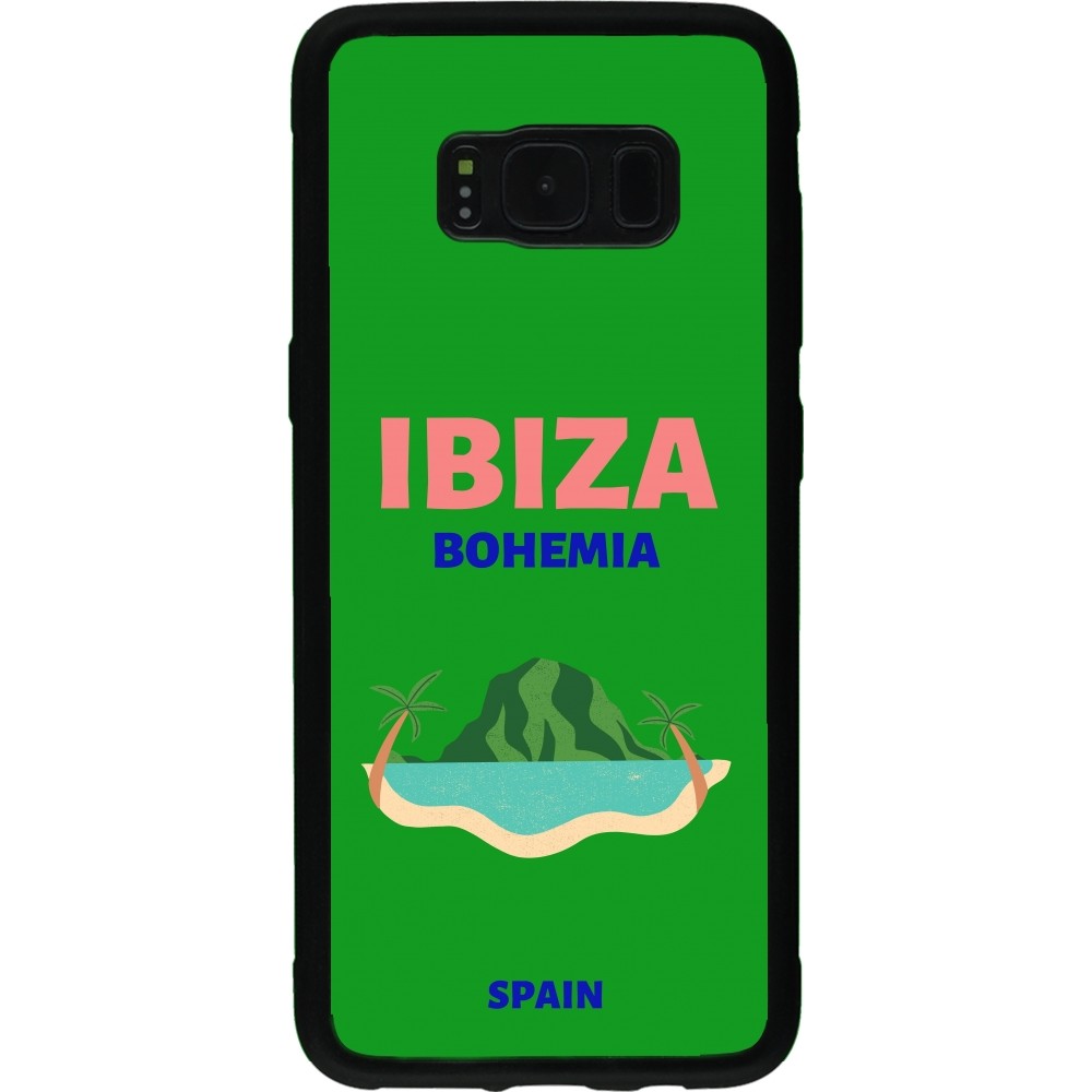 Samsung Galaxy S8 Case Hülle - Silikon schwarz Pop Summer Destination Ibiza