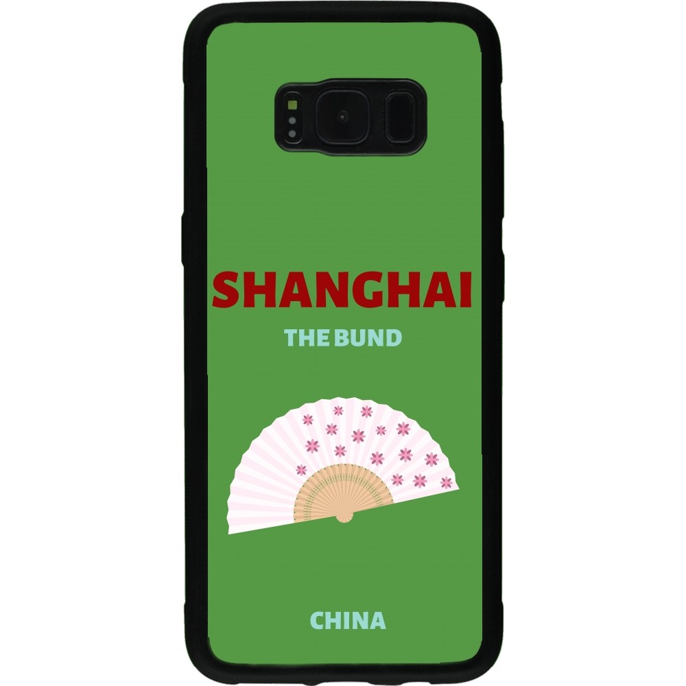 Samsung Galaxy S8 Case Hülle - Silikon schwarz Pop Summer Destination Shanghai