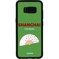 Samsung Galaxy S8 Case Hülle - Silikon schwarz Pop Summer Destination Shanghai