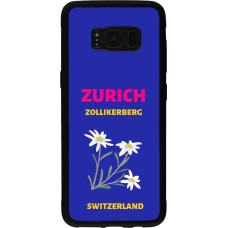 Samsung Galaxy S8 Case Hülle - Silikon schwarz Pop Summer Destination Zurich