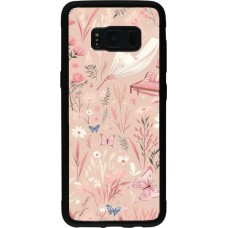 Samsung Galaxy S8 Case Hülle - Silikon schwarz Sommer Pastellmuster