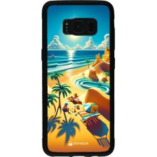 Samsung Galaxy S8 Case Hülle - Silikon schwarz Sonnenuntergang Brise