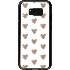 Samsung Galaxy S8+ Case Hülle - Hybrid Armor schwarz Autumn 2024 brown hearts