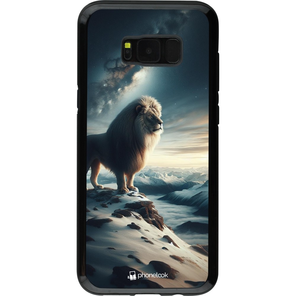 Samsung Galaxy S8+ Case Hülle - Hybrid Armor schwarz Der weisse Loewe